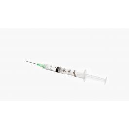 Luer-lok Syringe and Needle, 3mL, 21g x 1