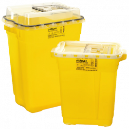 Chemotherapy Sharps Collector, 17 Gallon, Yellow