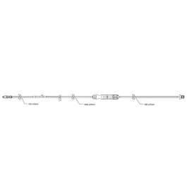 Sapphire IV Admin Set with Needleless Y-Injection Site, 93