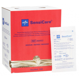 Gloves, SensiCare, Sterile, Vinyl, Powder-Free, M