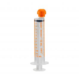 12mL Oral Syringe, Orange, Sterile