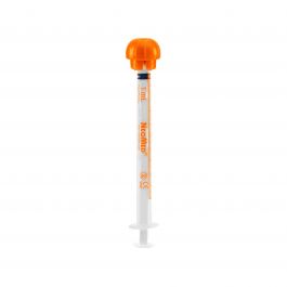 1mL Oral Syringe, Orange, Sterile