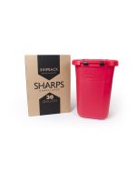 Sharps Mailback Container, Sharps Compliance Shipback, 30 Gallon