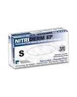 NitriDerm Nitrile Exam Gloves, Textured, S