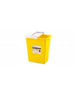 Monoject™ Sharps Safety Chemotherapy Waste Container, 12 Gallon with Hinged Lid