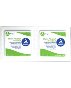 Prep Pad, Alcohol, Sterile, Large