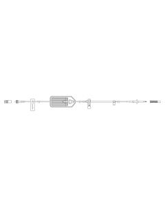 Curlin Admin Set, 98", .22 micron Filter, Back Check Valve, Non-Vented Spike