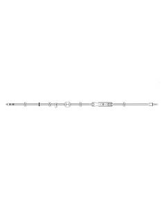 Sapphire Microbore Admin Set, 116", 1.2 micron filter, Back Check Valve, Non-Vented Spike