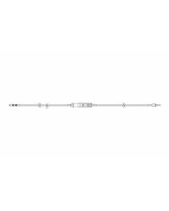 Sapphire Microbore Admin Set, 114", Non-Vented Spike