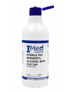 IMed Sterile 70% Isopropyl Alcohol With Flip-Top, 16oz