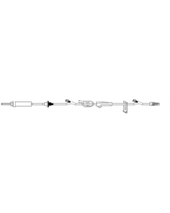 Zyno IV Pump Set, 105", 20 Drops/mL, 2 Ports