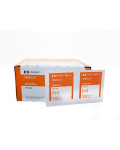 Webcol Alcohol Prep Pads,Lg,Stl,200/BOX