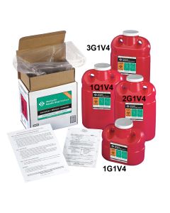 Sharps MailBack System, 1 Gallon, 6/Cs