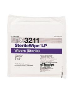 AlphaWipe Dry Cleanroom Wiper, Sterile, 9" x 9"