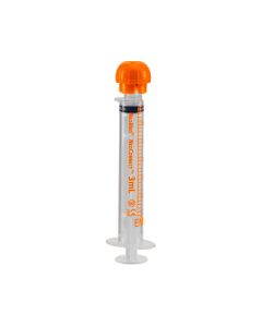 3mL Oral Syringe, Orange, Sterile