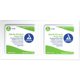 Prep Pad, Alcohol, Sterile, Large