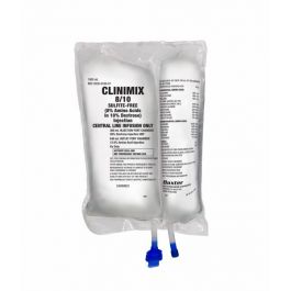 CLINIMIX 8/10 sulfite-free (8% Amino Acids in 10% Dextrose) Injection, 1000 mL in CLARITY Dual Chamber Container.