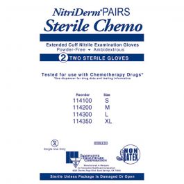 NitriDerm Exam Gloves, Sterile, S