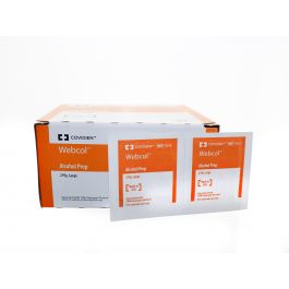 Webcol Alcohol Prep Pads,Lg,Stl,200/BOX