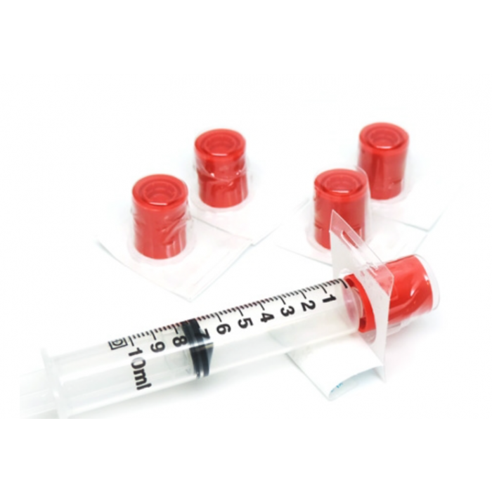 Individual Tamper Evident Luer Lock Caps for IV Syringes